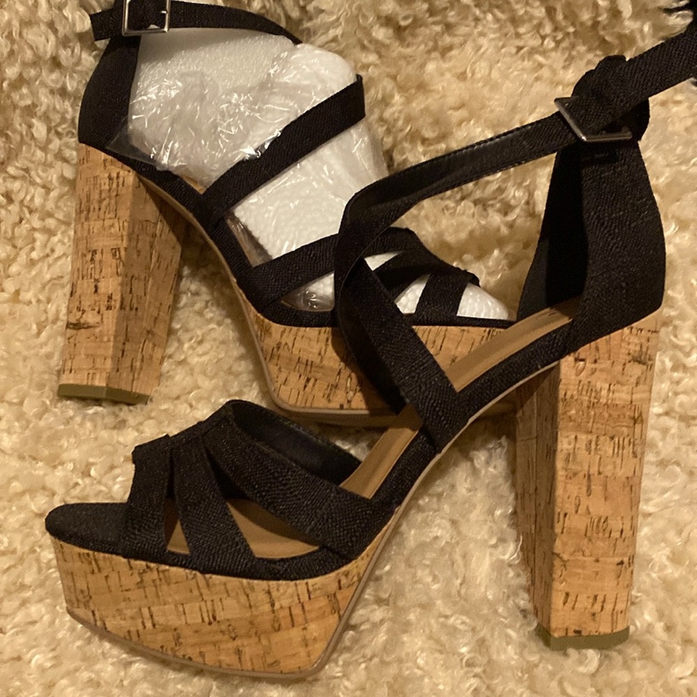 5inch Black Sandal Heel.